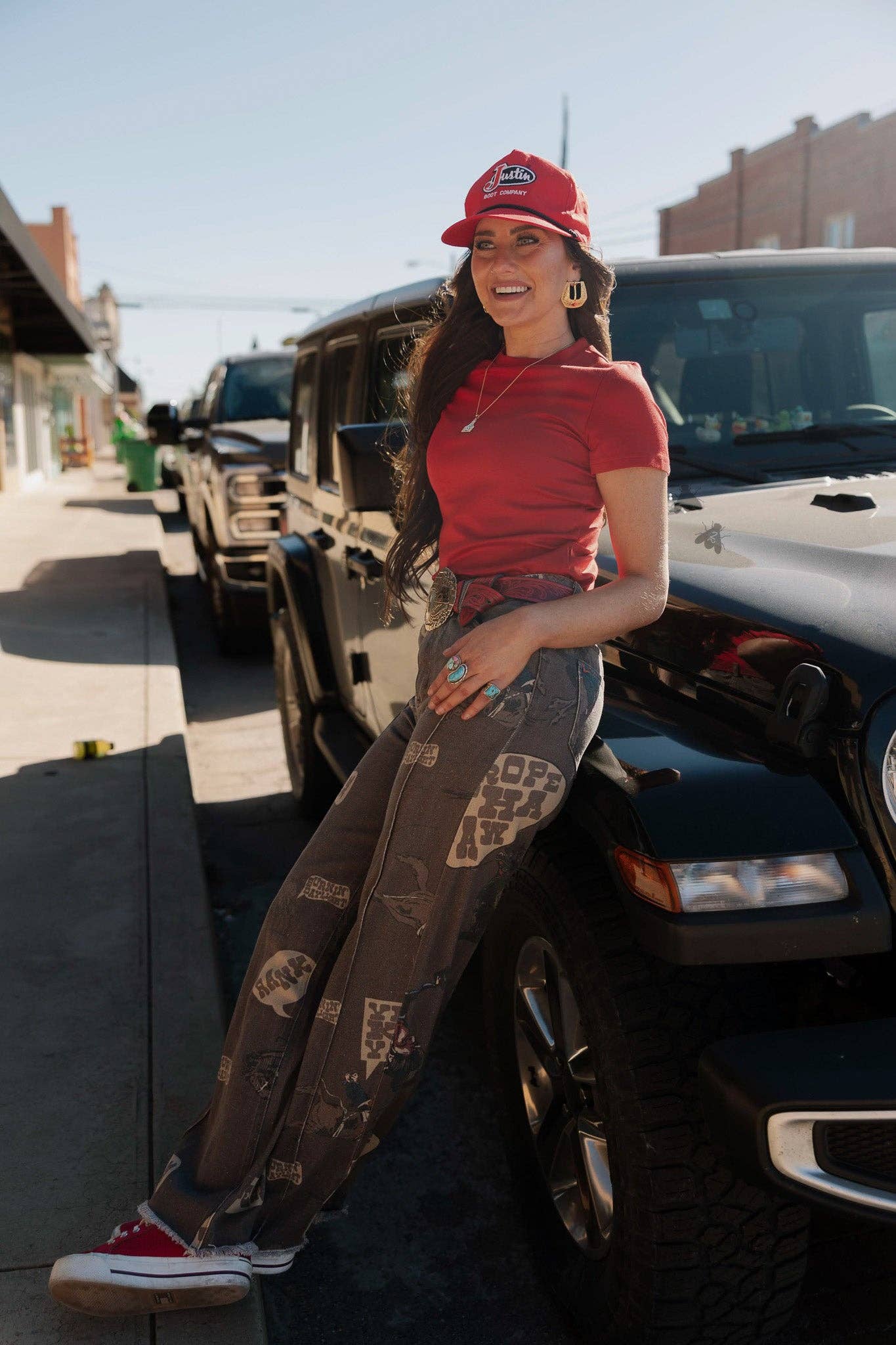 CHATTY COWBOY WIDE LEG PANTS