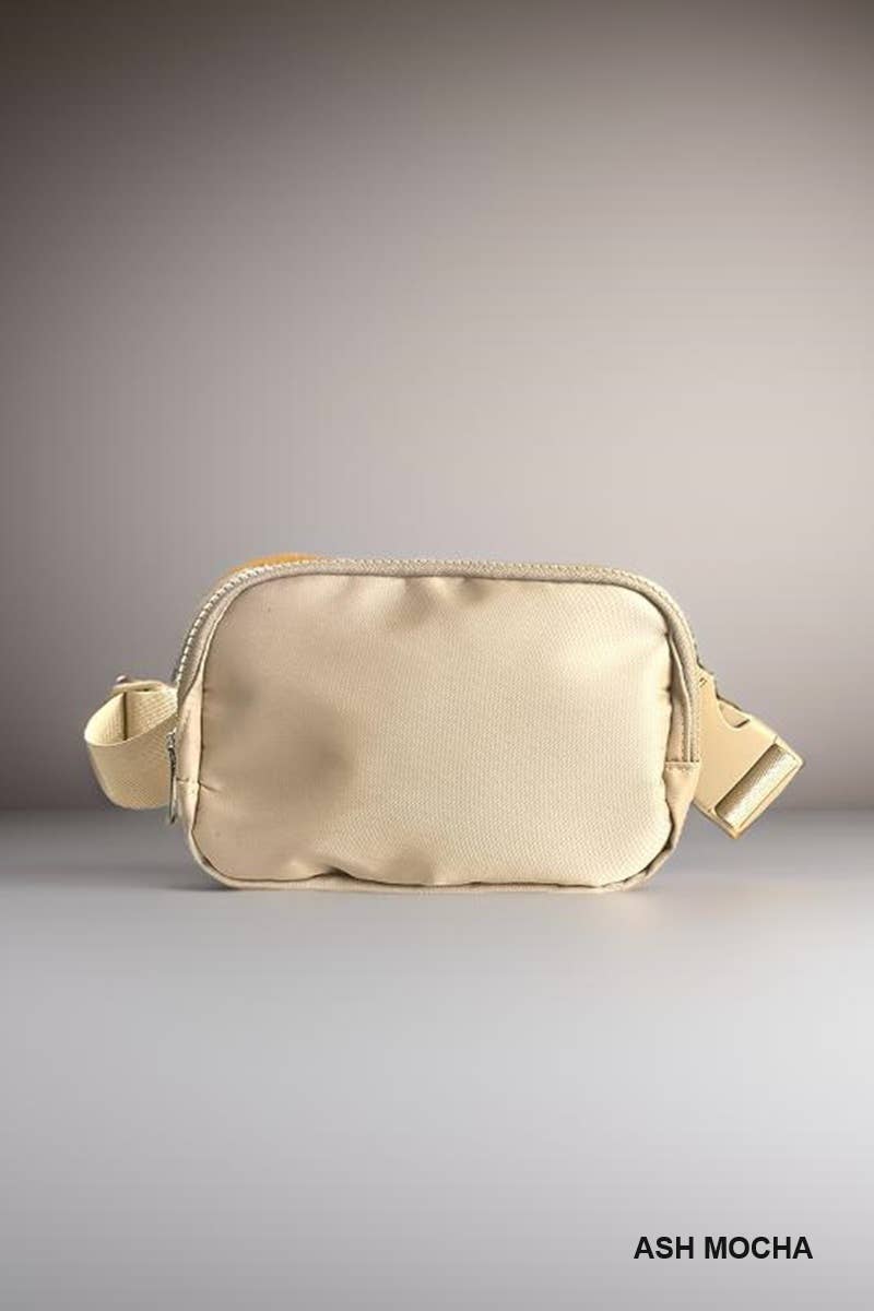 Crossbody Belt Bag Fanny pack: BLACK CHECKERED