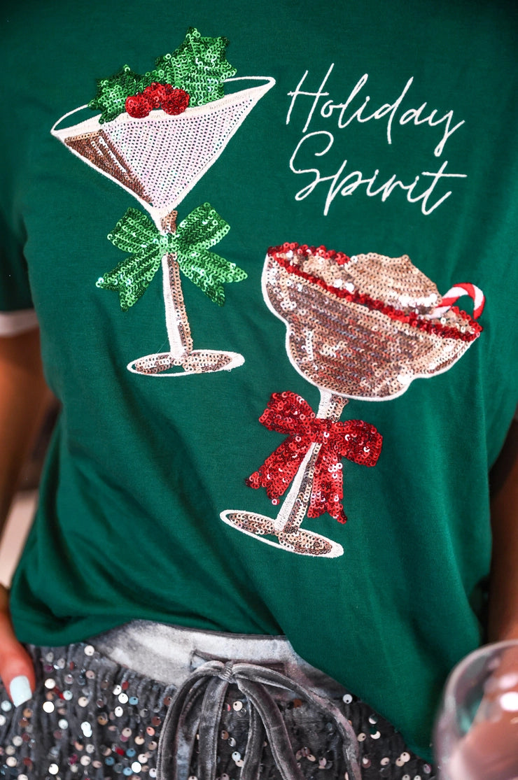 Holiday Spirit Embellished Tee