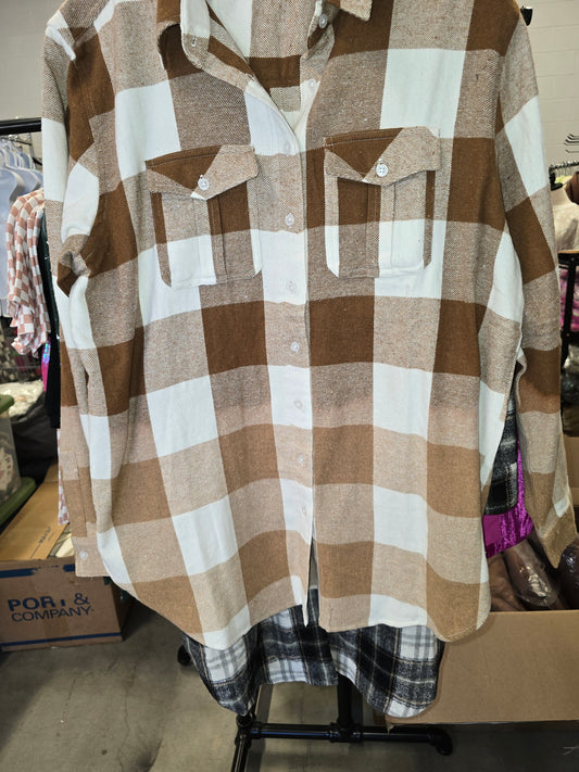 Milk Chocolate Ombre True Flannel Top