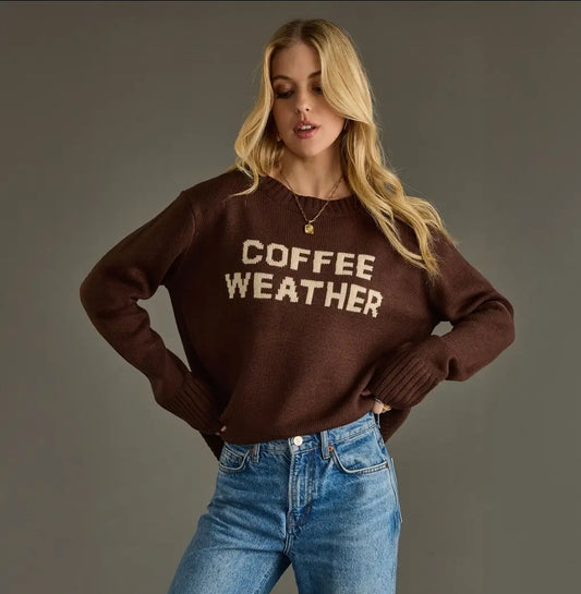 Coffee Weather Sweater Top