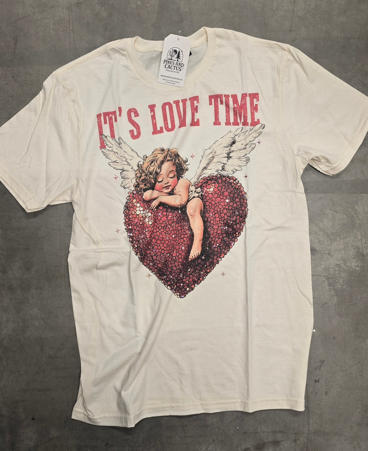 It's Love Time Embellished Tee