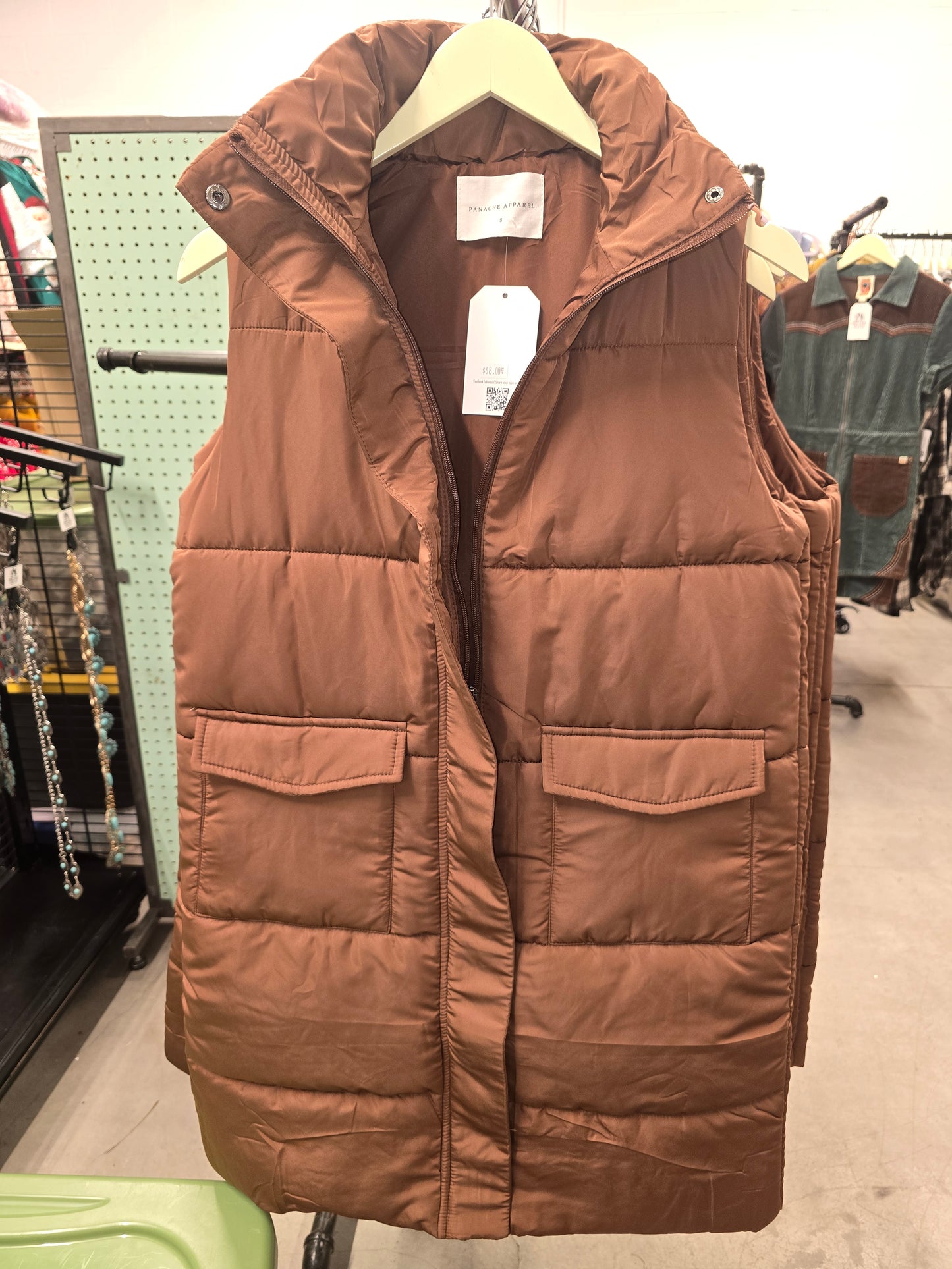 Hot Chocolate Puffer Vest
