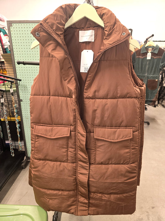 Hot Chocolate Puffer Vest