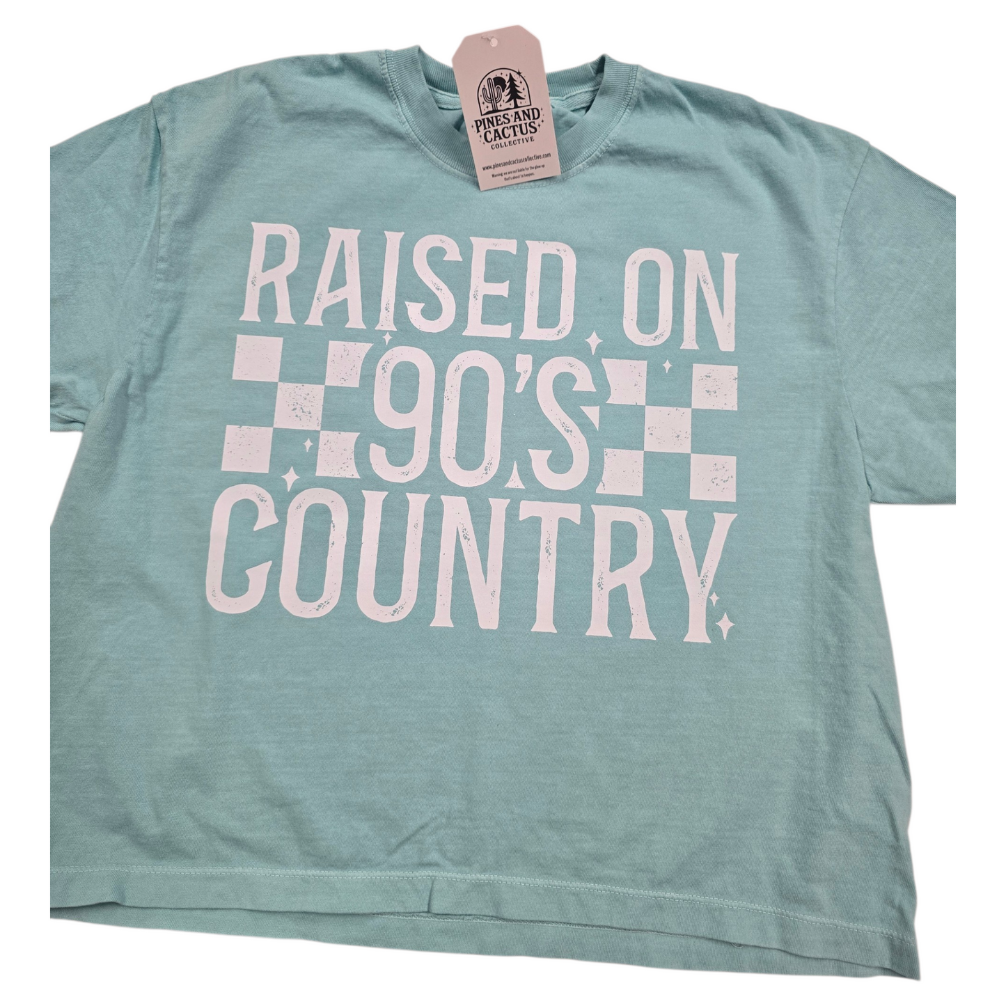 Raised on 90s Country Mom Crop