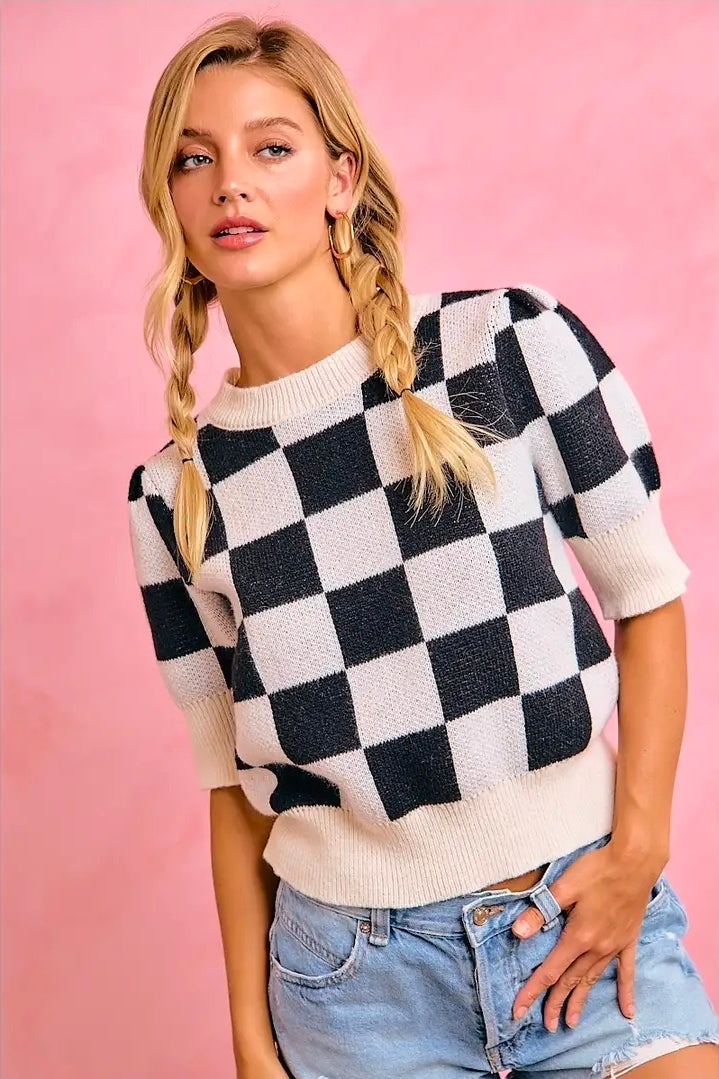 Backroad Checkered Top