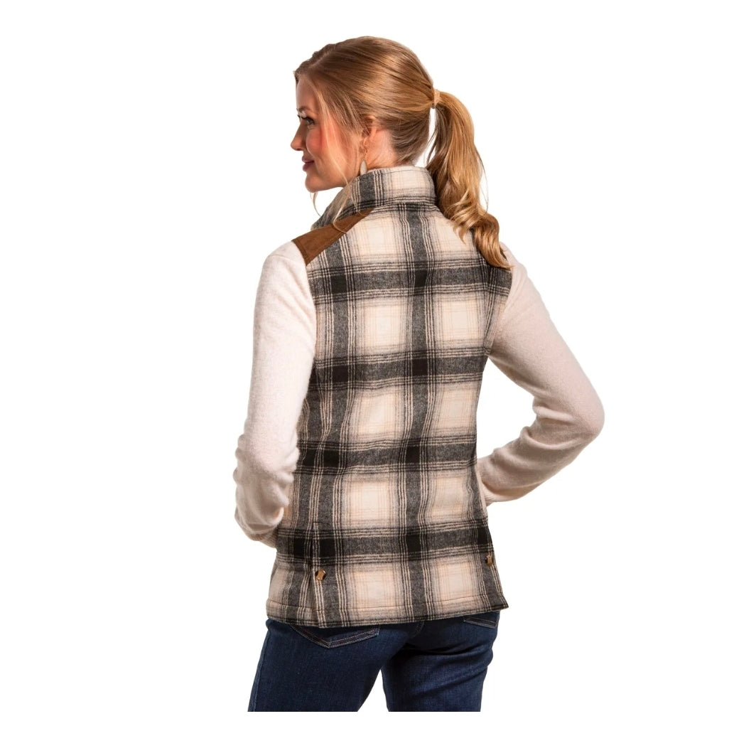 Rachers Wife Vest with Rabbit Fur Collar