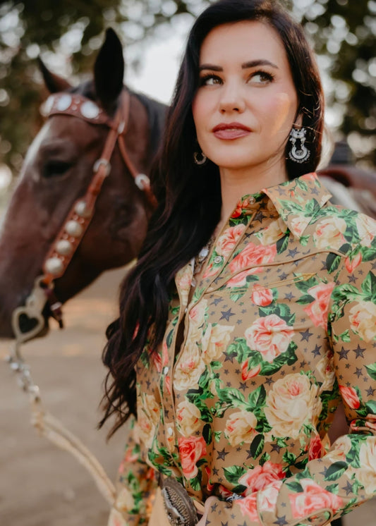 Wildflower Wishes Pearl Snap Top