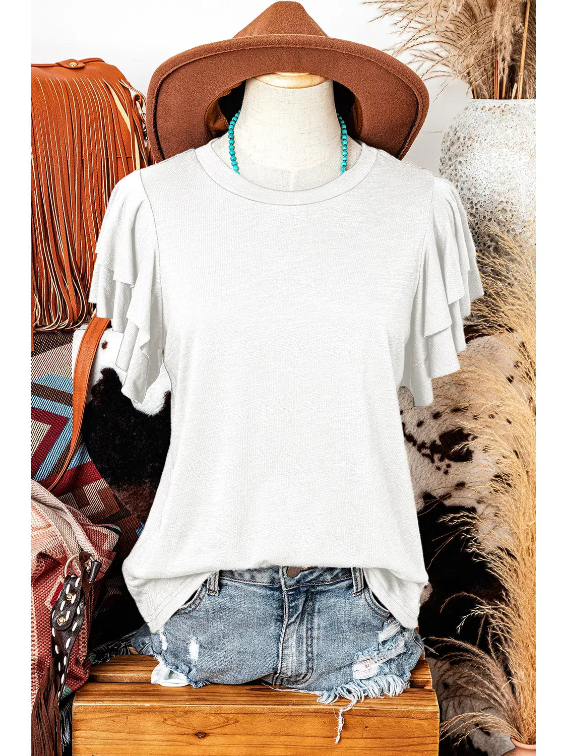 Ruffle Short Sleeve
