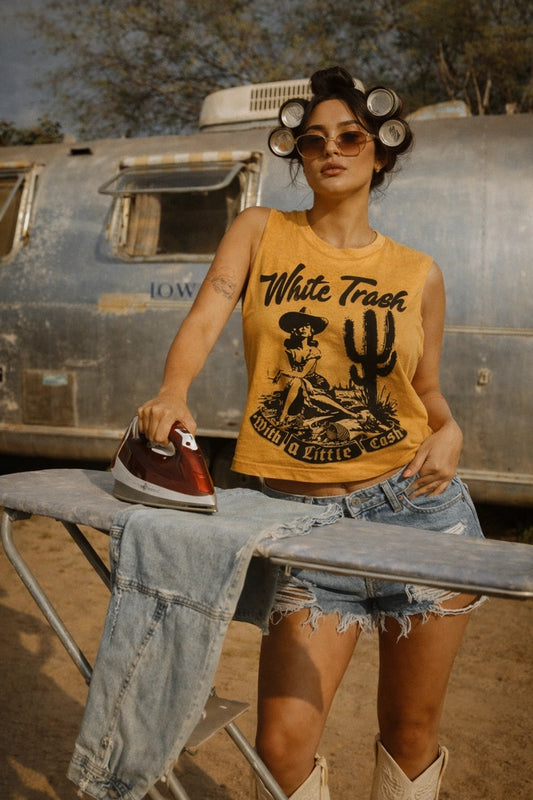 White Trash With a Lil Cash Boxy Tee