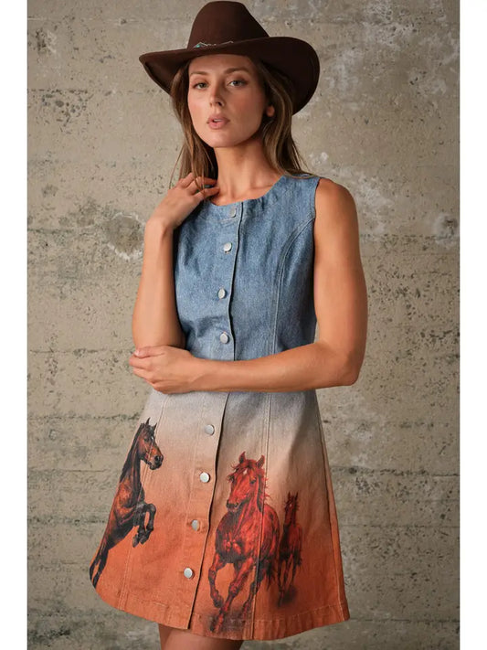 Wild Horse Fit n Flare Dress